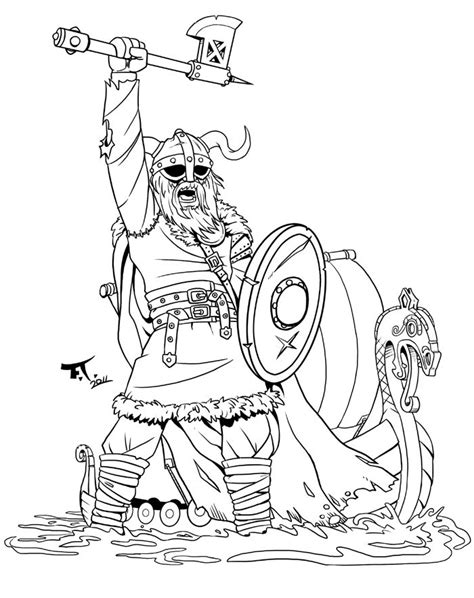 coloring pages viking ruthaxmcgee