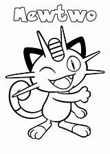 Meowth Colorings Mewtwo Antennes Cornes Raskrasil sketch template