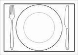 Dinner Plates Plate Food A4 Templates Placemat Kids Healthy Sparklebox Editable Activities Teller Simple Children Placemats Theme Classes Cooking Set sketch template