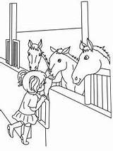 Horseriding Coloringpage Petting sketch template