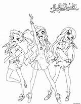 Lolirock Lyna Colouring sketch template