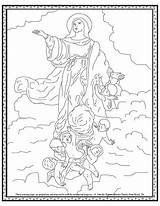 Virgin Catholic Assumption Blessed sketch template