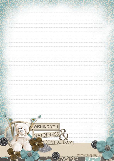 items cocomojodesigns writing paper printable stationery