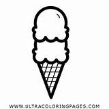 Helado Cono Gelato Colorare Cucurucho Nieve Conos Ultracoloringpages Pages Cone sketch template