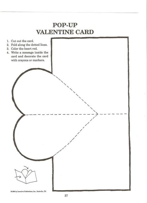 foldable printable valentines day cards  color davis dulce