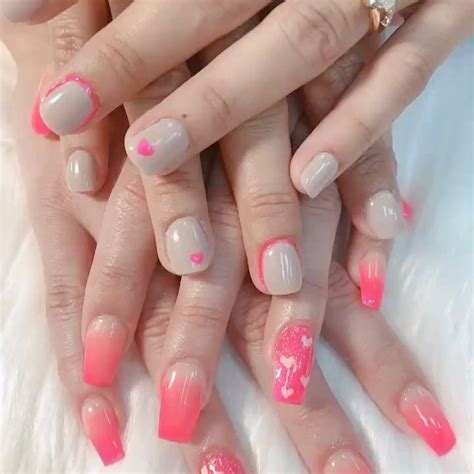 valentines designs ombre nails gelmanicure dippowdernails