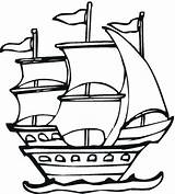 Coloring Santa Maria Pinta Pages Nina Ship Expedition Spanish Columbus Pirate Outline Clipart Printable Drawing Clipartmag Ships Landing Getcolorings Colorings sketch template