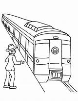 Coloring Metro Subway Passenger Train Pages Drawing Waiting Kids Mta Getdrawings Printable Line Popular sketch template