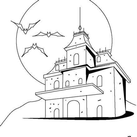 haunted houses coloring pages  printables  color   halloween