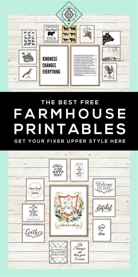 home  farmhouse printables