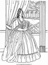 Antica Disegno Persone Nobildonne Noblewomen Drew Charles Coloringpagesforadult sketch template