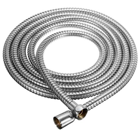 stainless steel shower hose soft shower water pipe flexible bathroom water pipe silver