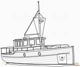 Tugboat Theodore Lanchas sketch template