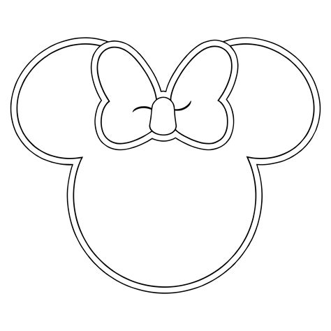 minnie mouse template printable printable templates