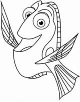 Dory Coloring Pages Fish Disney Finding Printable Choose Board Print sketch template
