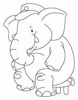 Elephant Coloring Pages Elmer Kids Comments sketch template