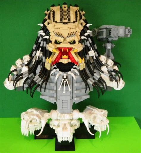 Lego Predator Bust Is Intricate Angry Looking The Mary Sue