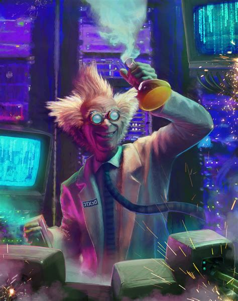 Artstation Mad Scientist And A I Concept David Edwards Character Art