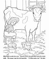 Coloring Krowa Kolorowanki Dzieci Barnyard sketch template
