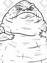 Jabba Hutt Coloriages sketch template