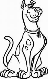 Doo Scooby Coloring Pages Cartoon Drawing Printable Dog Scrappy Dinky Pinky Color Online Drawings Paintingvalley Getcolorings Sitting Funny Print Outline sketch template