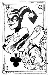 Harley Batman Arlequina Coringa Venenosa Gotham Novos Assustadores Tangled Hiedra Alerquina sketch template