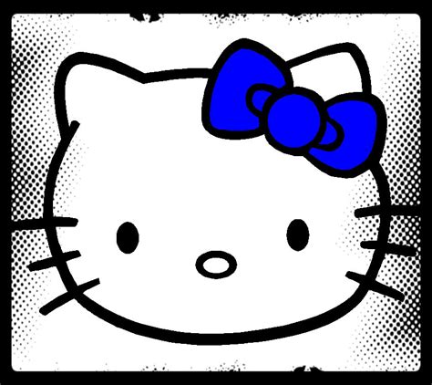 kitty bow blue  kitty fan art  fanpop