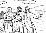 Clipart Peter Jesus Disciples First Coloring Call Calls Storm Bible Vbs Crafts Pages His Calling Calms Craft Sunday School Activities sketch template