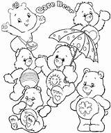 Coloring Care Bear Pages Bears Print Printable Kids Build Lucky Color Clipart Cartoon Sleeping Drawing Colouring Girls Teddy Disney Sheets sketch template
