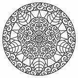 Coloring Pages Intricate Library Clipart Mandala sketch template