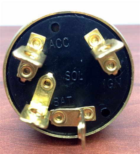 marine brass ignition starter switch  terminals  positions heavy duty   marine  rv