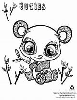 Panda Coloring Pages Baby Cute Printable Animals Bear Sheets Printables Kids Cuties Via Adults sketch template