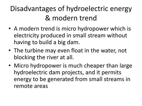 disadvantages  hydroelectric energy modern trend powerpoint  id