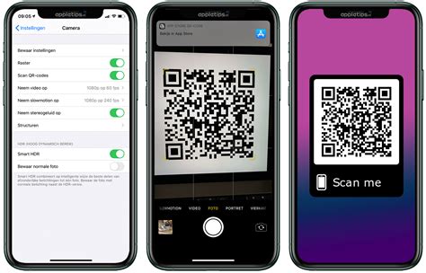 qr codes scannen  de iphone en ios camera app appletips