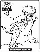 Toy Story Rex Coloring Pages Sheets Printable Disney Dinosaur Sheet Characters Print Colouring Kids Visit Party sketch template