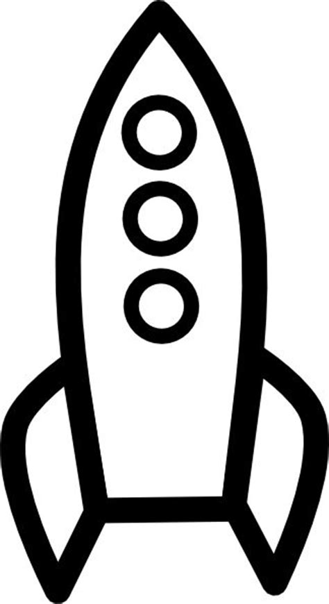 rocket outline coloring pages clipart