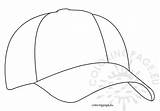 Cap Coloring Baseball Designlooter Coloringpage Drawings 07kb 575px sketch template