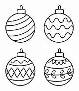 Ornaments Christmas Printable Coloring Pages Tree Sheet Printablee sketch template