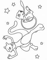 Mewtwo Pokemon Coloring Pages Mew Template sketch template