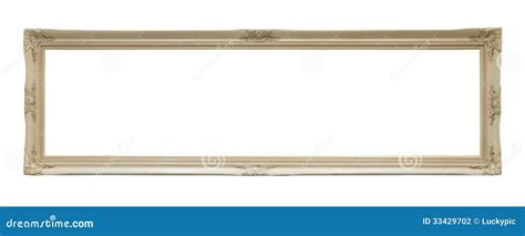 white  long classic frame stock photo image  ornate decorated