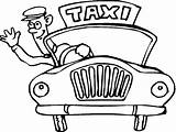 Taxi Coloring Cab Pages Clipart Driver Drawing Driving Preschoolers Getdrawings Getcolorings Clipartmag Colorings sketch template