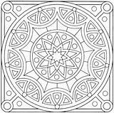 Square Mandala Coloring Pages sketch template