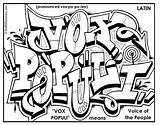 Graffiti Kleurplaten Peace Voice Downloaden Kleurplaat Uitprinten sketch template