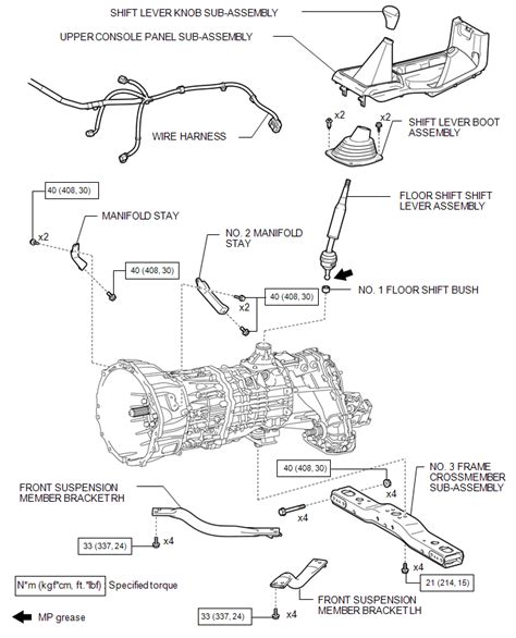 toyota tacoma   service manual components manual transmission assembly rcf manual