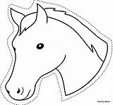 Pferdekopf Vorlage Malvorlage Ausmalbilder Pferde Kindergeburtstag sketch template