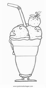 Eisbecher Eis Malvorlage Becher Ausmalen Essen Malvorlagen Lebensmittel Speisen Trinken Malvorlagan sketch template