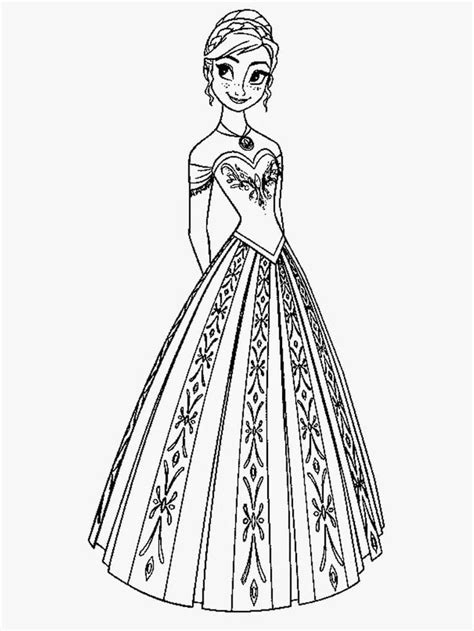 anna coloring page