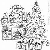 Christmas Coloring Pages Tree Detailed Adults Printable Really Funny Color Sheets Decoration Gifts Fireplace Trees 1001 Coloringpages Coloringpages1001 Adult Kids sketch template