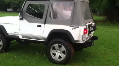 jeep yj    lift    tires youtube