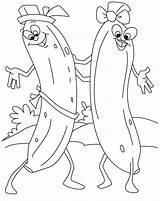 Mewarnai Pisang Dancing Buah Banane Ausmalbild Bestcoloringpagesforkids sketch template